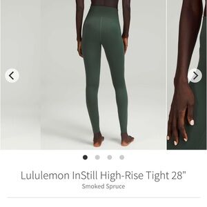 EUC Lululemon instill High-Rise Leggings 28”